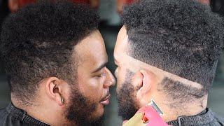 WARNING HE PAID 150 FOR THIS FADE/ CURLY TOP/ FADED BEARD/ HAIRCUT TUTORIAL/ TRANSFORMATION