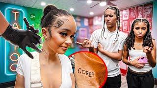 Mya Got A Tattoo Of "Corey" On Her Neck