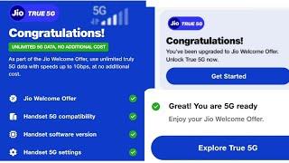 Jio 5G Welcome Offer Kolkata 2Gbps+ Speed|How To Enable Jio 5G Welcome Offer In Kolkata Jio True 5G