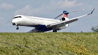 Storm Hits Plane Before Landing