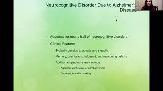 Neurocognitive Disorders