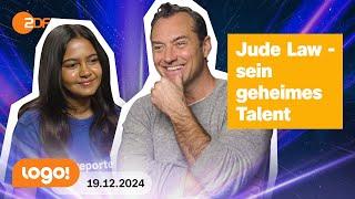 logo!-Kinderreporterin Isabella trifft Star Wars-Star Jude Law | logo!-Nachrichten vom 19.12.2024