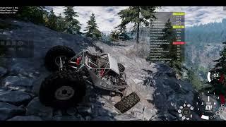 BeamNG drive Sierra Nevada mountains! Crawling with the rock lizard