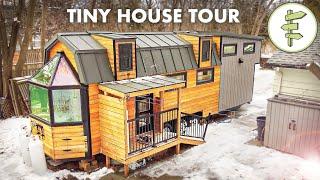 Impressive Custom Tiny House with Super Unique Design Features - FULL TOUR