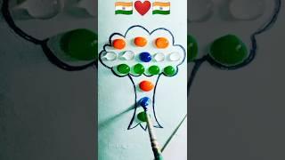 Indian flag drawing  independence day||republic day drawing#shorts #flag #art