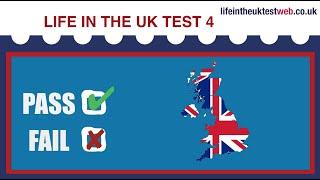  Life in the UK Test 2024 - British Citizenship tests -TEST 4 