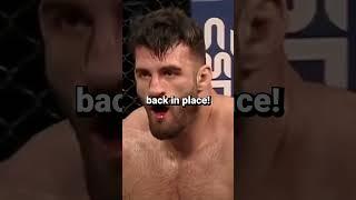 fighter fixed his broken nose mid-fight! #ufc #mmafighting #wrestling #combatsports #mmafights #mma