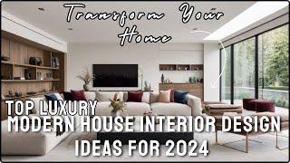 Transform Your Home Top Luxury Modern House Interior Design Ideas for 2024