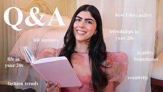 Q&A | Healthy Work Life Balance, Staying Active/Fit & Current Favorite Trends  | Gabriella Mortola