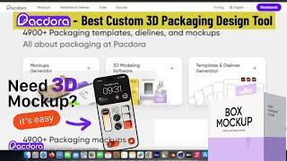 Introducing #Pacdora - Best Custom 3D Packaging Design Tool