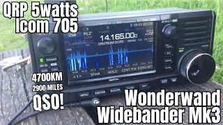 Ic-705 QRP - Wonderwand Widebander and Tuneable Counterpoise