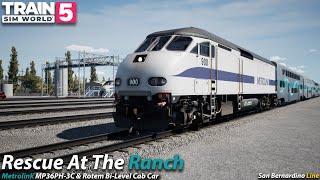 Rescue At The Ranch : San Bernardino Line : Train Sim World 5 [4K 60FPS]