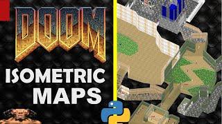 Isometric top-down maps from DOOM's WAD files