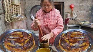 Primitive Chinese Pork Fat Recipe | Most Satisfying Rural Cooking