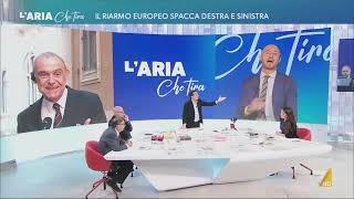 Ettore Licheri in collegamento con L'Aria che tira - 06/03/2025