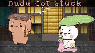 Dudu got stuck in the heavy rain |Bubu came to his rescue️| |Peach Goma| |Bubuanddudu|