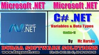 .Net Tutorial || C#.Net Session - 11|| Variables & Data Types || by Harsha