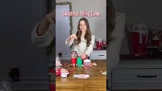 CHRISTMAS STRING GAME  This is so much fun to play at Christmas! #christmasgames #christmasideas