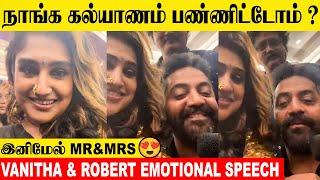 Vanitha Vijaykumar & Robert Master About Marriage News | Truth Reveals | Mr & Mrs Movie | Jovika