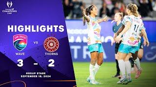 Wave vs Thorns | 2024/25 Concacaf W Champions Cup | Group Stage