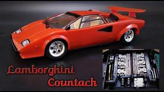 Lamborghini Countach LP500S V12 1/24 Scale Model Exotic Car Kit Build Review Tamiya 25419