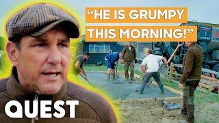 Vinnie Jones Fights With His Mates Over An Important Concrete Pour | Vinnie Jones In The Country