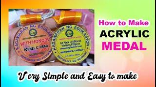 How to make Personalize Acrylic Medal