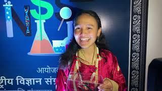 Winner of National Science Seminar, Disket Angmo  from UT Leh-Ladakh