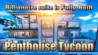 Billionaire suite is Fully Built Roblox Penthouse Tycoon