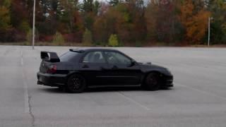 Sti 500whp killing it in the lot