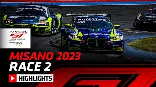 Race Highlights | Misano 2023 | Race 2 | Fanatec GT World Challenge Europe Powered by AWS