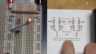 Single pole double throw switch demonstration circuit