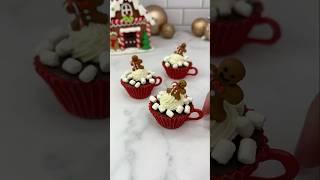 Hot chocolate cupcakes #cakedbyrach #christmas #cakeart #cupcakes #hotchocolate #shortsfeed #cake