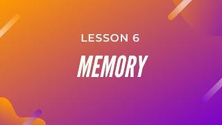 Memory - Cognitive Psychology Lesson # 6