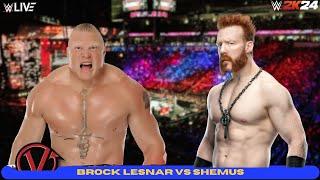 WWE2K24 | Brock Lesnar vs Shemus | Extreme Rules Match