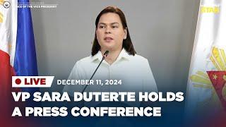 LIVESTREAM: Vice President Sara Duterte holds a press conference