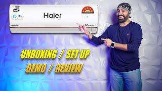 Beat the Heat - Haier 1.6 Ton Inverter Smart Split AC (2024) - Unboxing | Setup | Review 