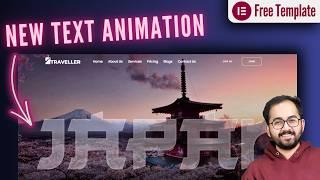 New Artistic Text Animation - Elementor+CSS+SVG