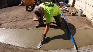 How to Pour and Finish Concrete for Exposed Aggregate.