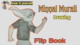 Minnal Murali flip book | drawing minnal murali | Arun ArtBook |