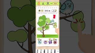 brain test level 86 - birdie has overslept. Try shaking the tree . || Kwok tung samuel lee ||