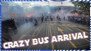 POV: MADNESS as Real Madrid BUS arrives at Bernabéu!