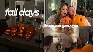 fall days in my life - pumpkin carve girls night