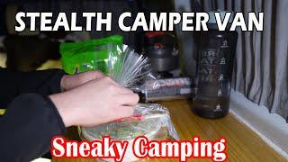 STEALTH CAMPING : Cautiously In CAMPER VAN, Like a Thief