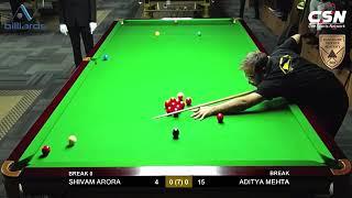 Shivam Arora vs Aditya Mehta.. BSA All India Open Snooker Championship 2021