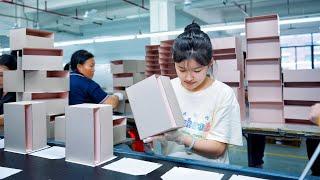 Collaborative Creation! Mass Production Process of Cosmetic Gift Box in China.