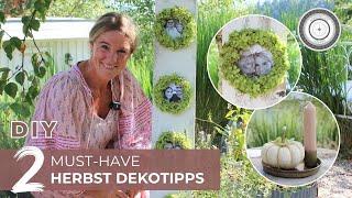 DIY - SCHLICHTE HERBSTDEKO mit Fotos & Kürbissen - SCHNELL, EINFACH & HALTBAR - Geniale Wanddeko