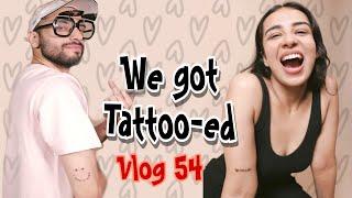 We got couple tattoos| Best tattoo shop in delhi| couple vlog -54