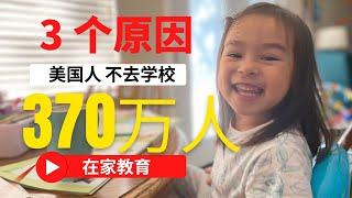 【美国人在家教育 上集】370万美国孩子在家教育，3大原因！我们为什么决定在家教育，最全分享｜什么是在家教育｜成功案例｜发展历程｜在家教育的原因｜American Homeschooling｜上集