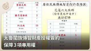 太魯閣族傳智財產授權簽約 保障3項專用權｜每日熱點新聞｜原住民族電視台